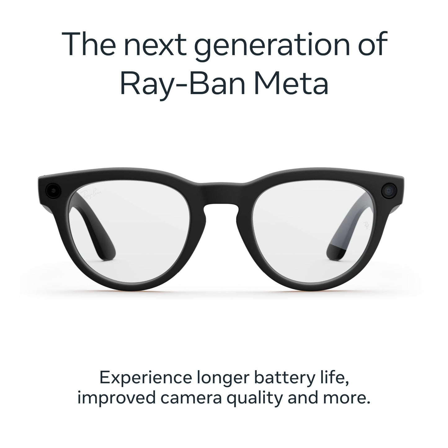 Ray-Ban | Meta Headliner (Gen 2) - Shiny Black, Transitions® Sapphire lenses