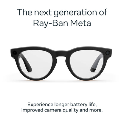 Ray-Ban | Meta Headliner (Gen 2) - Shiny Black, Transitions® Sapphire lenses
