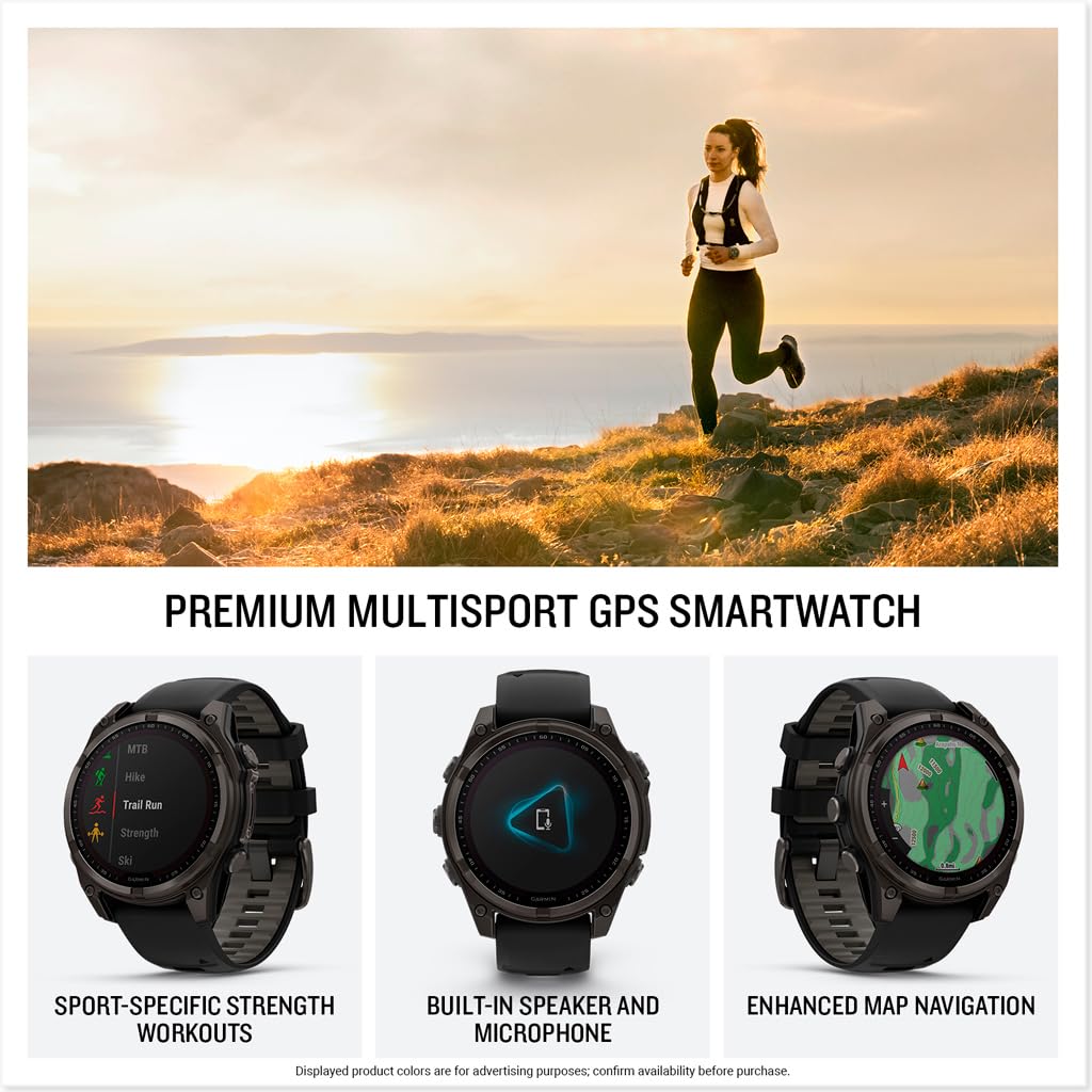 Garmin fēnix® 8 – 43mm, AMOLED, Premium Multisport GPS Smartwatch