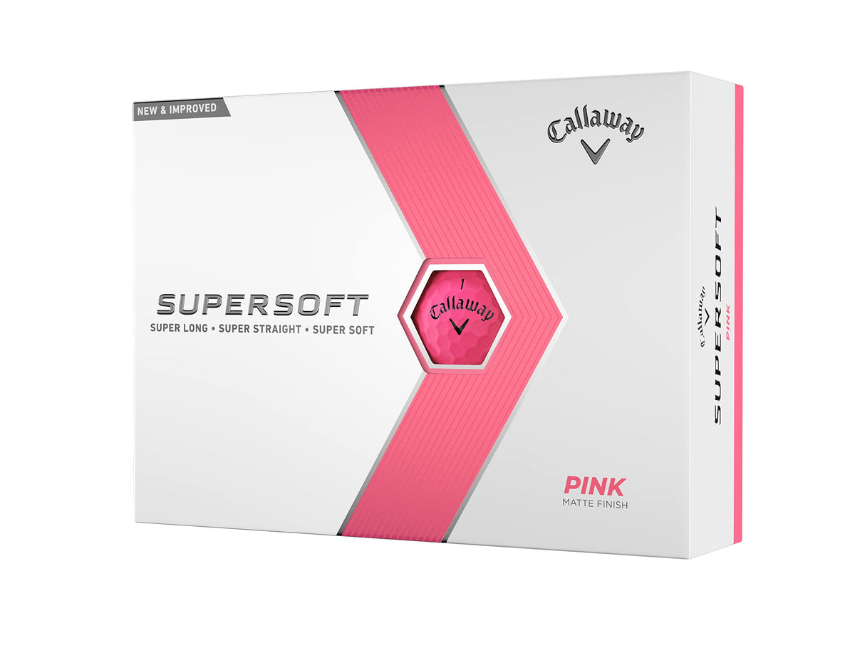 Callaway Golf Supersoft Golf Balls - Pink - 2023