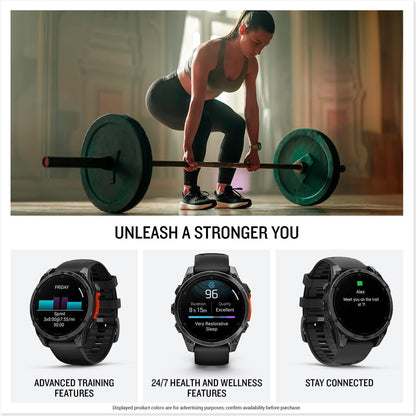 Garmin fēnix® 8 – 43mm, AMOLED, Premium Multisport GPS Smartwatch