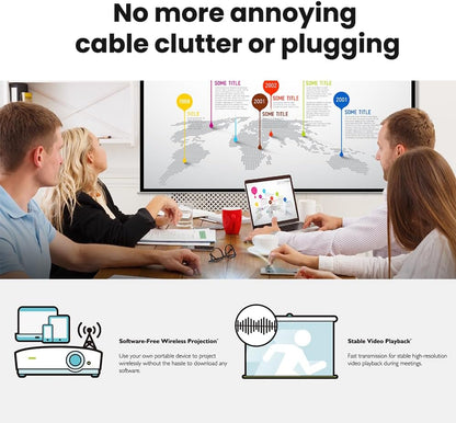 BenQ MW632ST Projector, 3200 Lumens, WXGA, Short Throw, Wireless