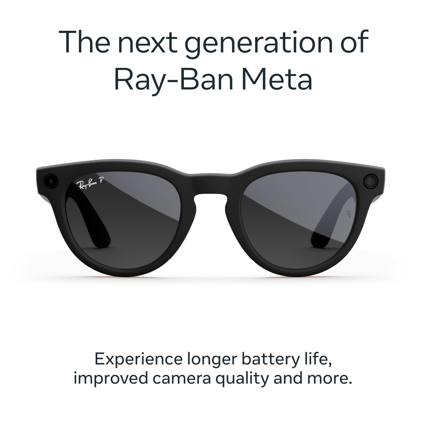 Ray-Ban | Meta Headliner (Gen 2) - Shiny Black, Transitions® Sapphire lenses