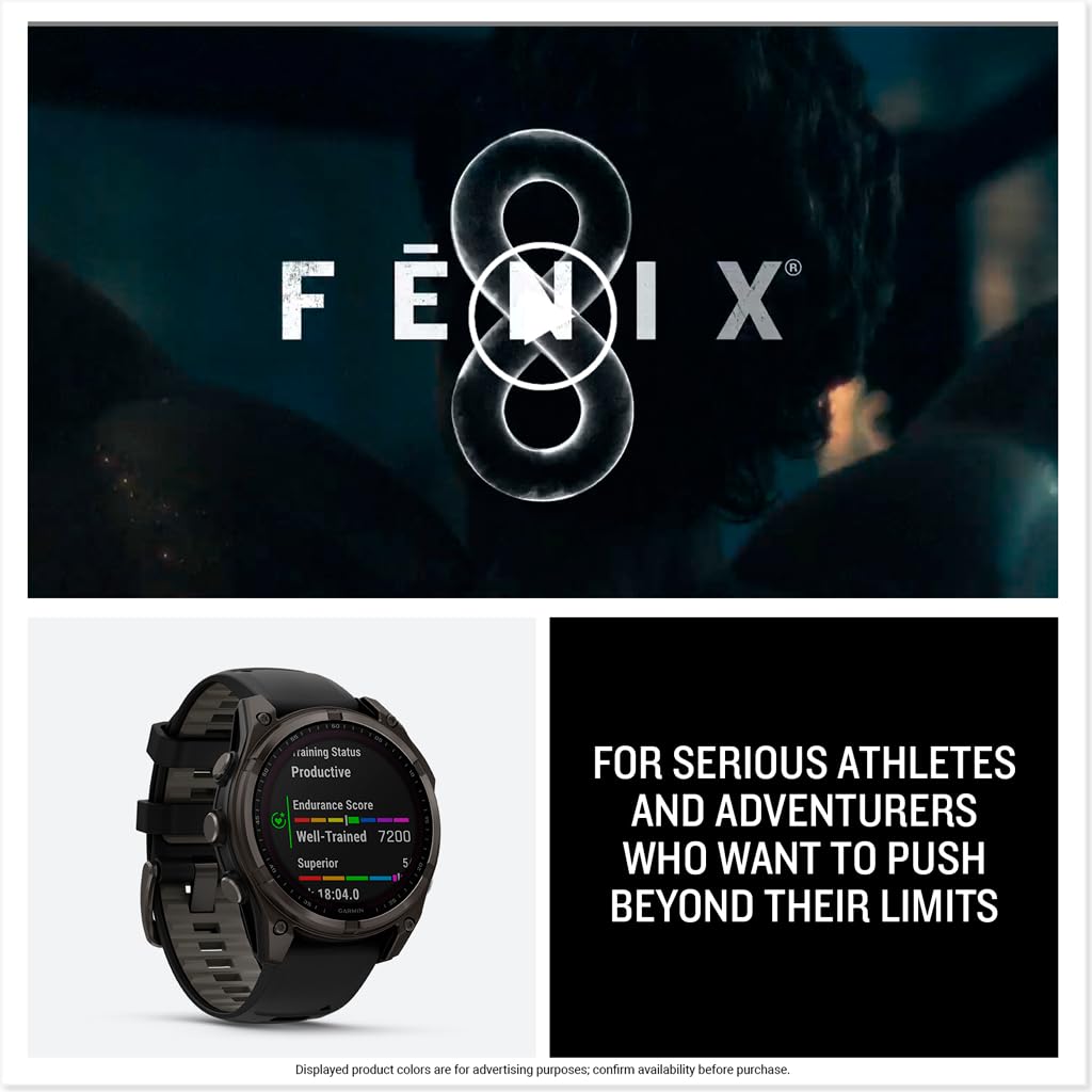 Garmin fēnix® 8 – 43mm, AMOLED, Premium Multisport GPS Smartwatch