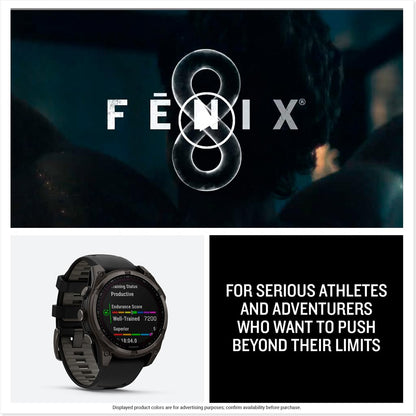 Garmin fēnix® 8 – 43mm, AMOLED, Premium Multisport GPS Smartwatch