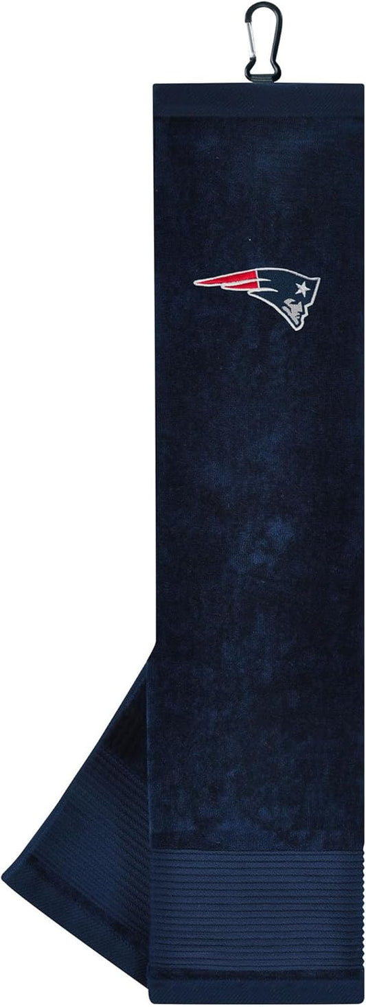 New England Patriots Face/Club Tri-Fold Embroidered Towel |Team Effort