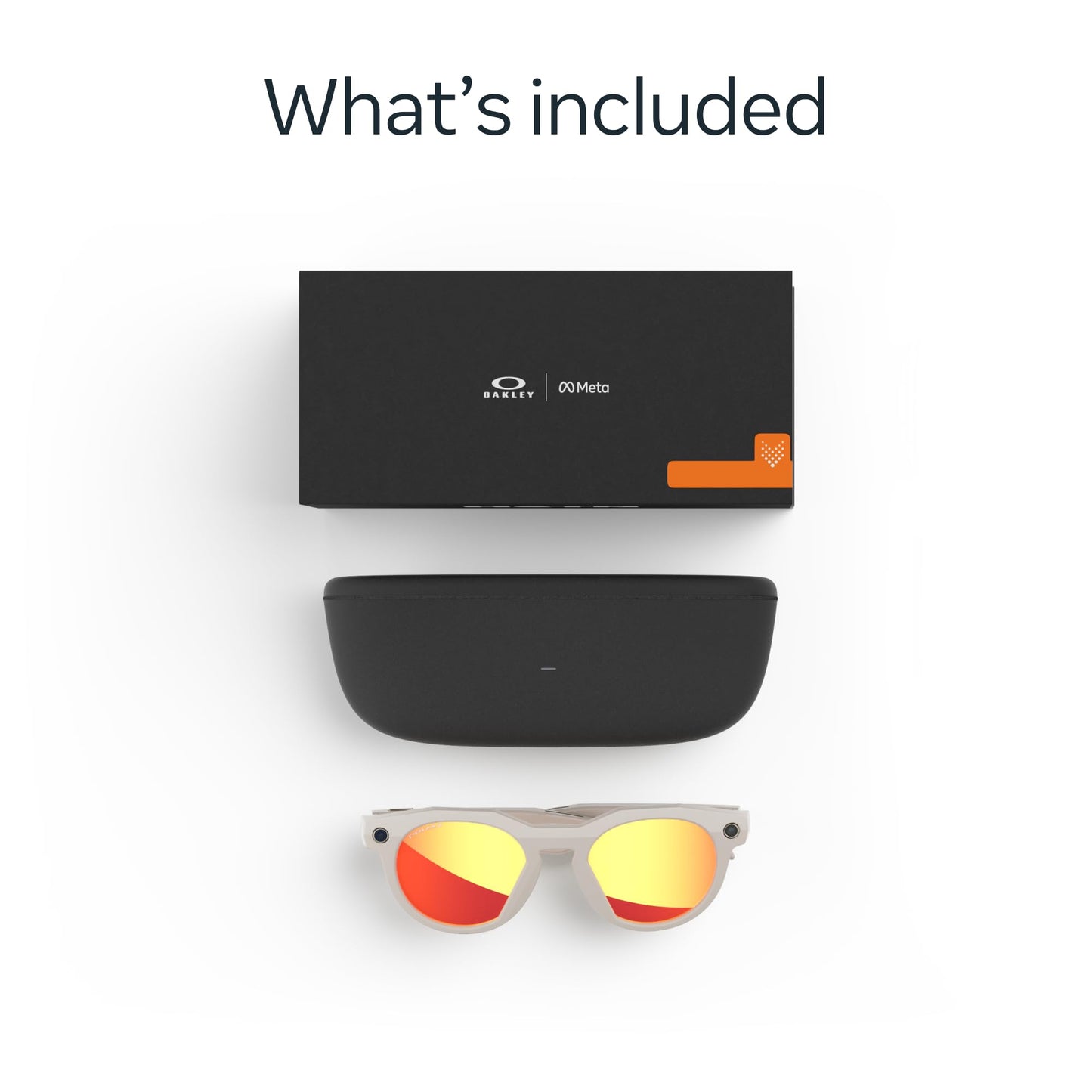 Oakley | Meta HSTN - with Meta AI, Audio, Photo, Video Compatibility - Warm Grey, Prizm™ Ruby