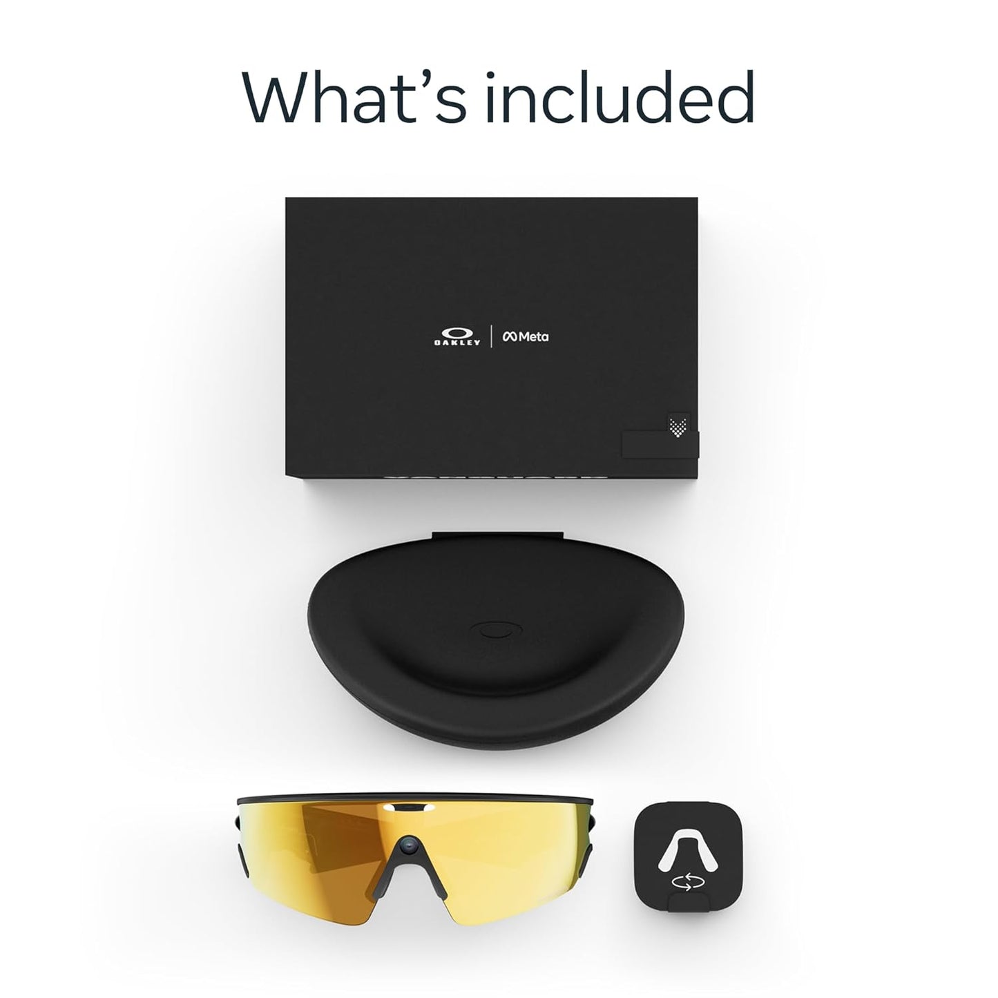Oakley | Meta Vanguard with Meta AI, Audio, Photo, Video Compatibility - Black, Prizm™ 24K