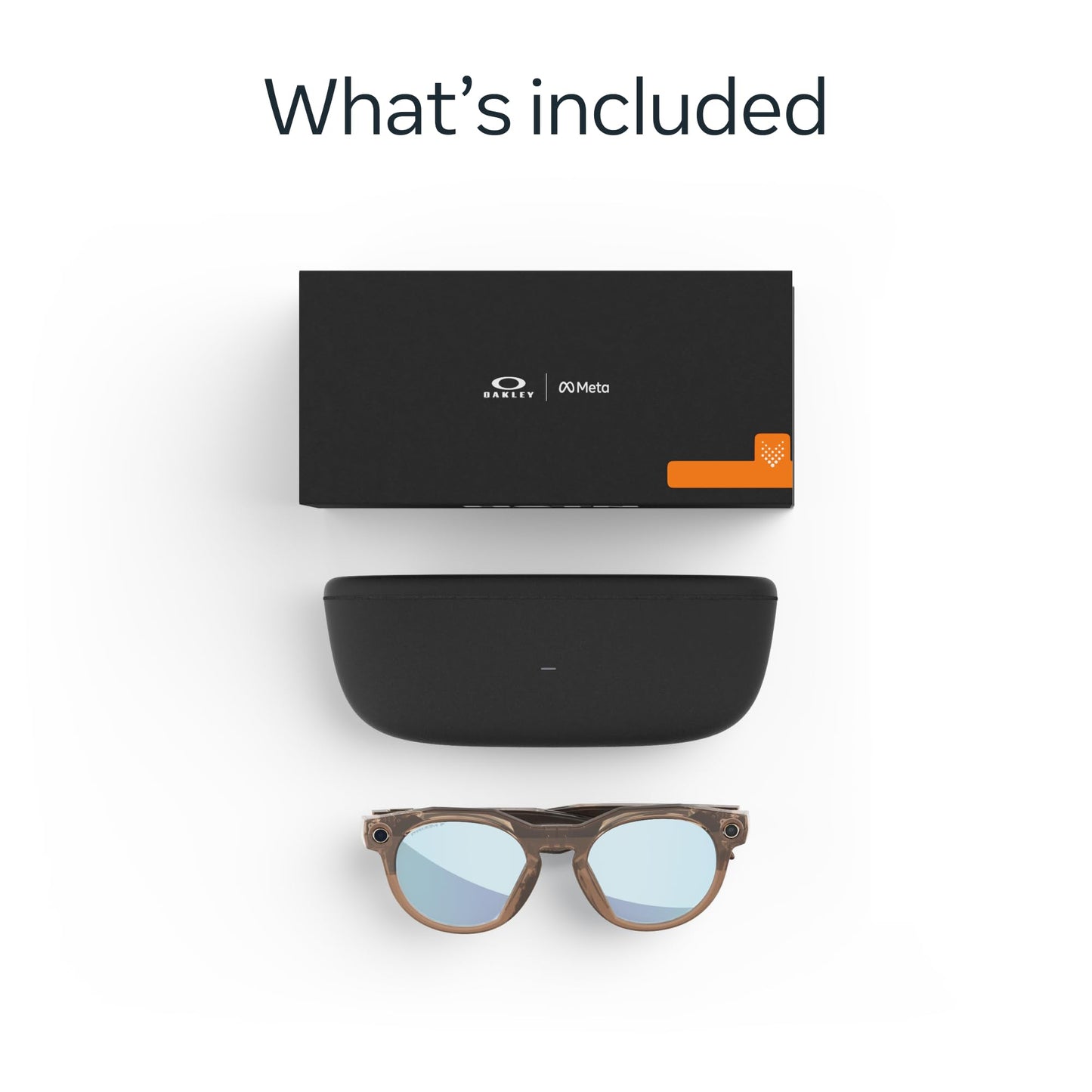 Oakley | Meta HSTN - with Meta AI, Audio, Photo, Video Compatibility - Warm Grey, Prizm™ Ruby