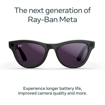 Ray-Ban | Meta Skyler (Gen 2) - Shiny Black, Green lenses