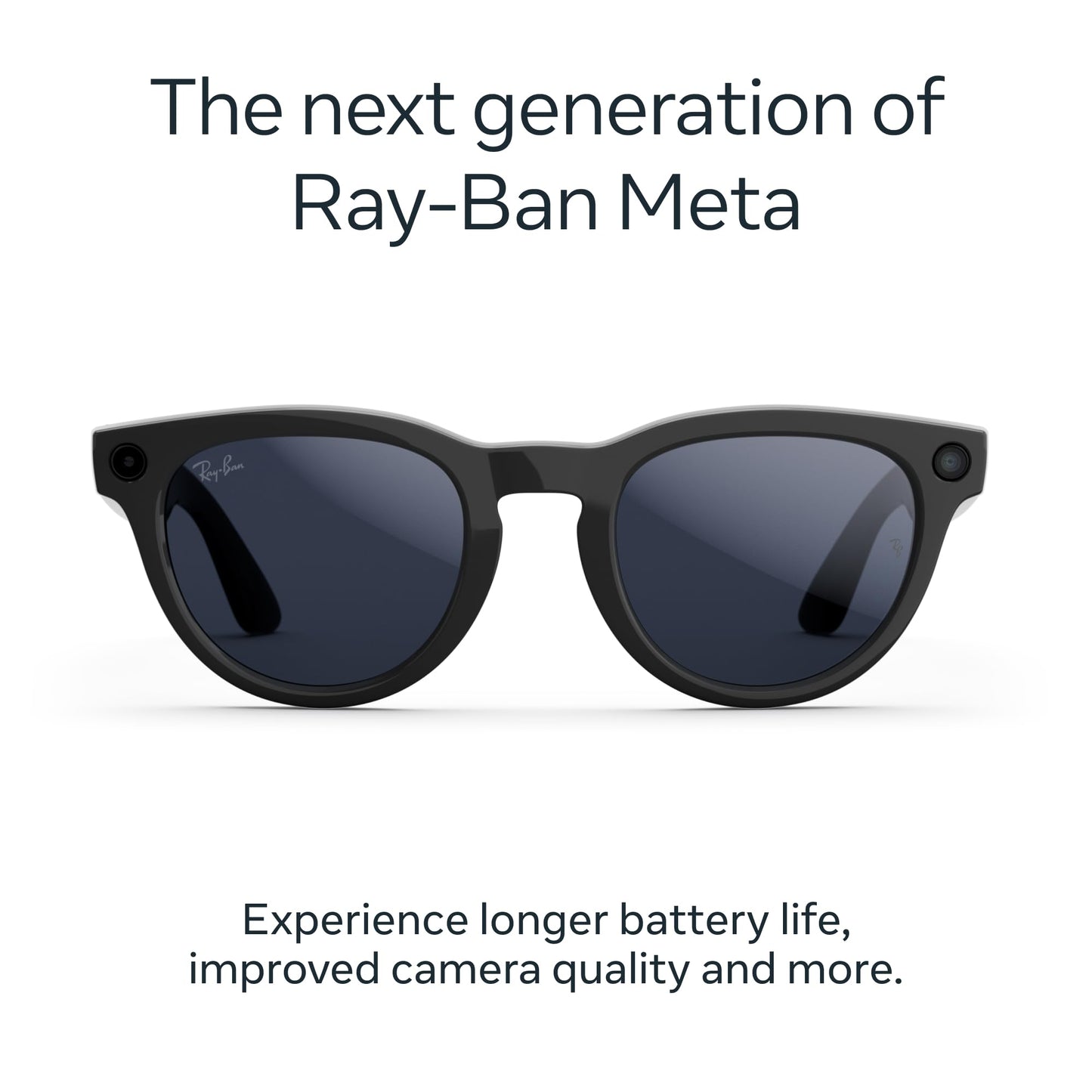 Ray-Ban | Meta Headliner (Gen 2) - Shiny Black, Transitions® Sapphire lenses