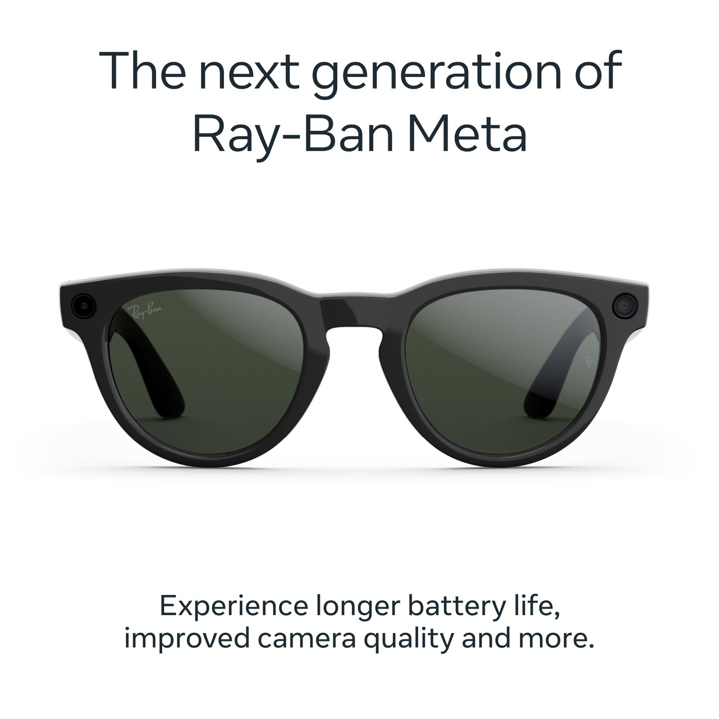 Ray-Ban | Meta Headliner (Gen 2) - Shiny Black, Transitions® Sapphire lenses