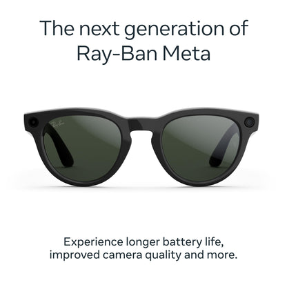 Ray-Ban | Meta Headliner (Gen 2) - Shiny Black, Transitions® Sapphire lenses