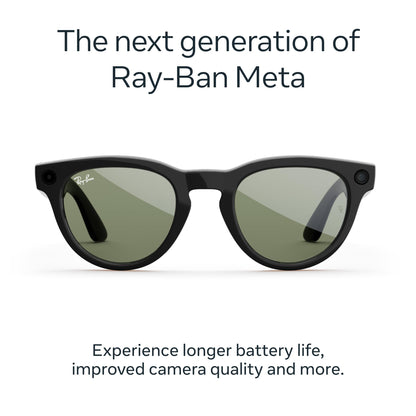 Ray-Ban | Meta Headliner (Gen 2) - Shiny Black, Transitions® Sapphire lenses