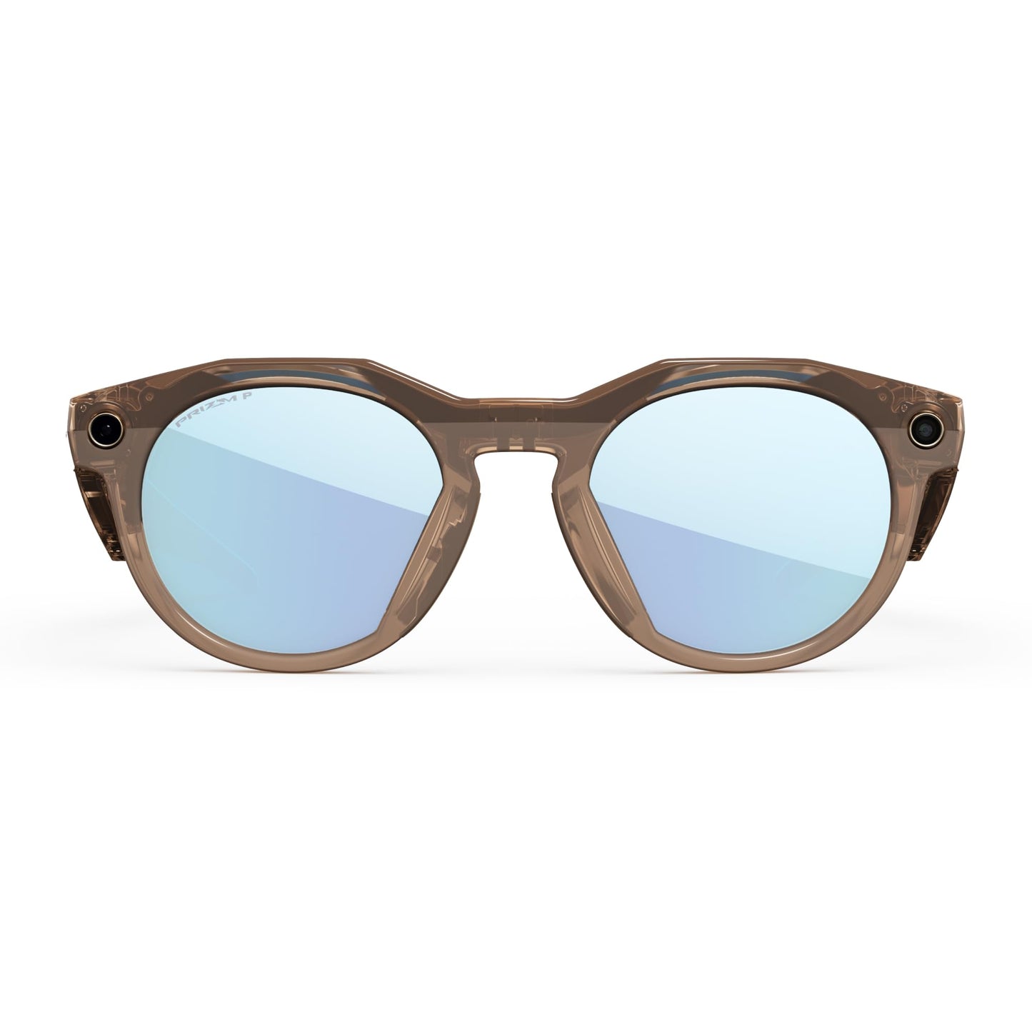 Oakley | Meta HSTN - with Meta AI, Audio, Photo, Video Compatibility - Warm Grey, Prizm™ Ruby