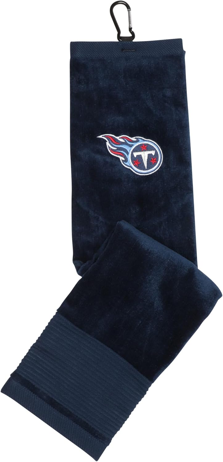 Tennessee Titans Face/Club Tri-Fold Embroidered Towel |Team Effort
