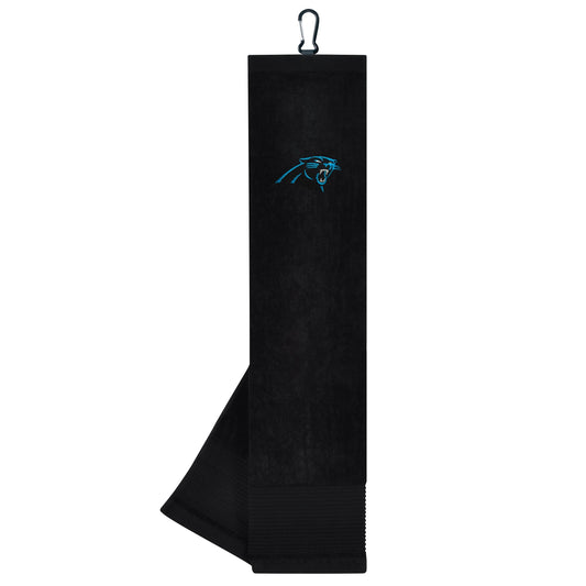Carolina Panthers Face/Club Tri-Fold Embroidered Towel |Team Effort