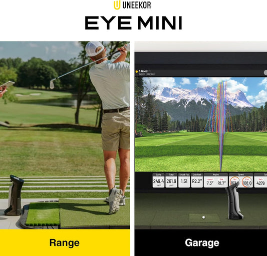 Uneekor Eye MINI - Outdoor/Indoor Golf Launch Monitor & Simulator