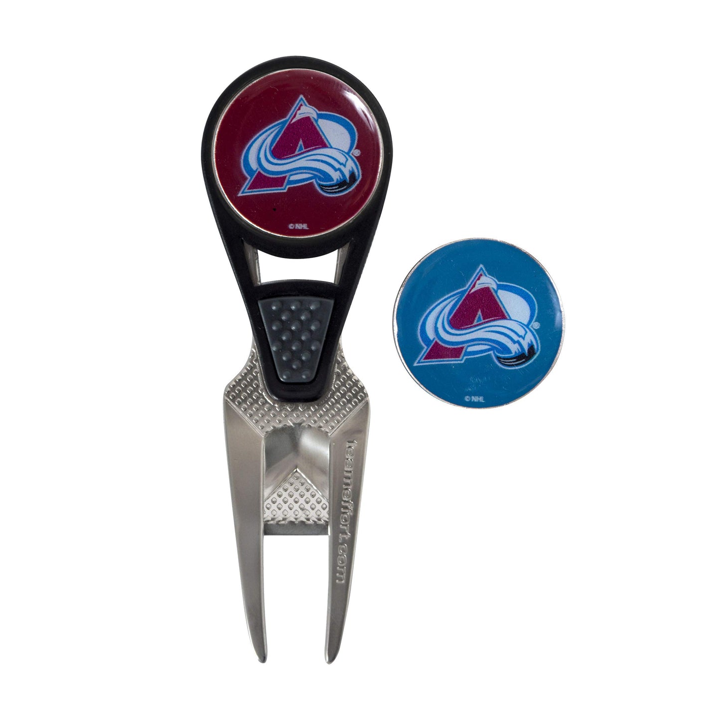 Colorado Avalanche CVX Ball Mark Repair Tool & 2 Ball Markers |Team Effort