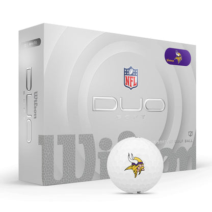 Minnesota Vikings WILSON 2025 Duo Soft NFL Golf Balls
