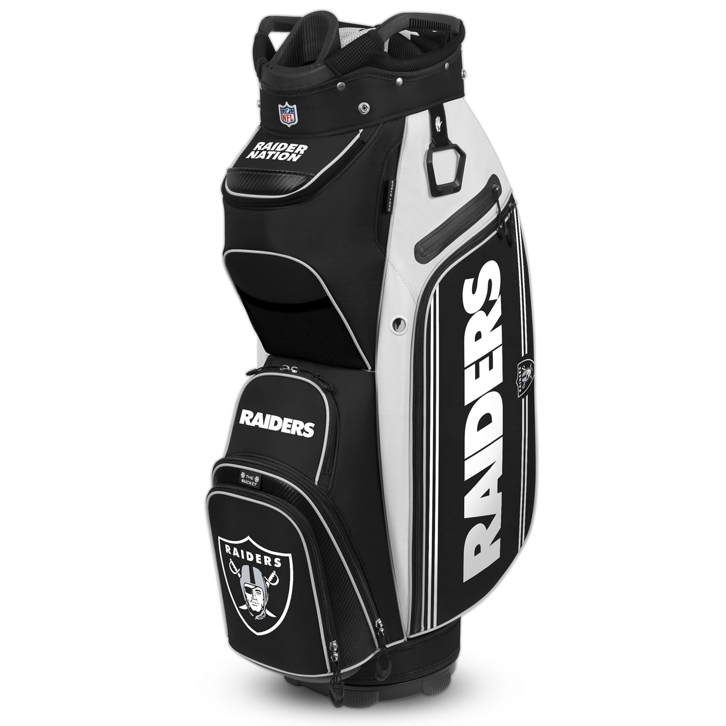 Las Vegas Raiders The Bucket III Cooler Cart Golf Bag |Team Effort