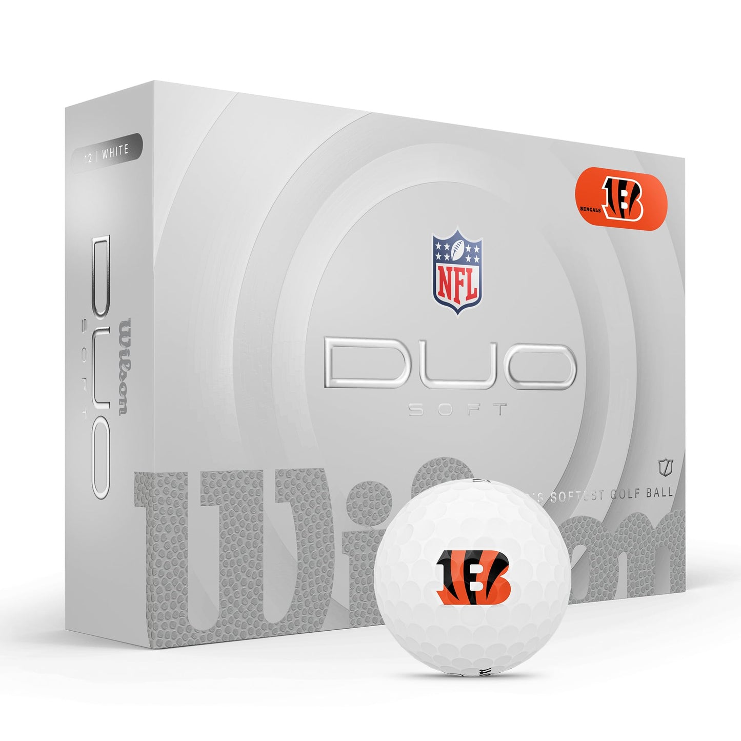 Cincinnati Bengals WILSON 2025 Duo Soft NFL Golf Balls