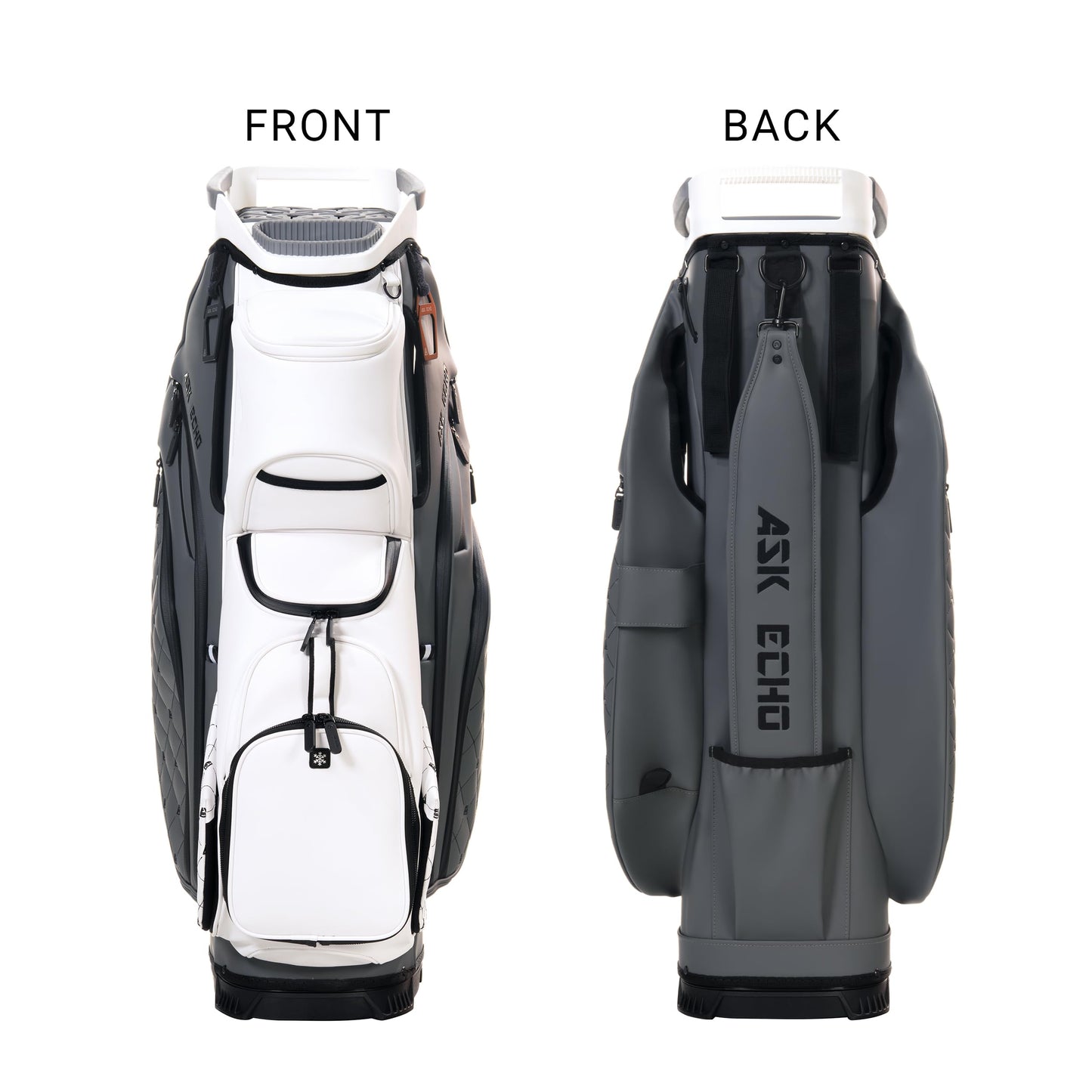 ASK ECHO Soundless Cart Golf Bag with 15 Way Full Length Dividers Golf SLC-130LE Cart Bag