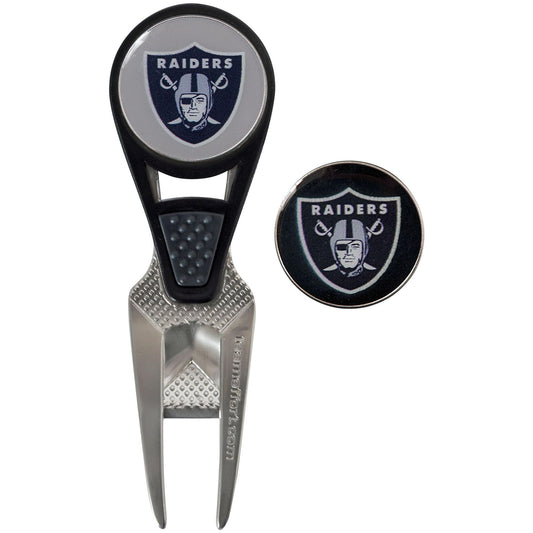 Las Vegas Raiders CVX Ball Mark Repair Tool & 2 Ball Markers |Team Effort