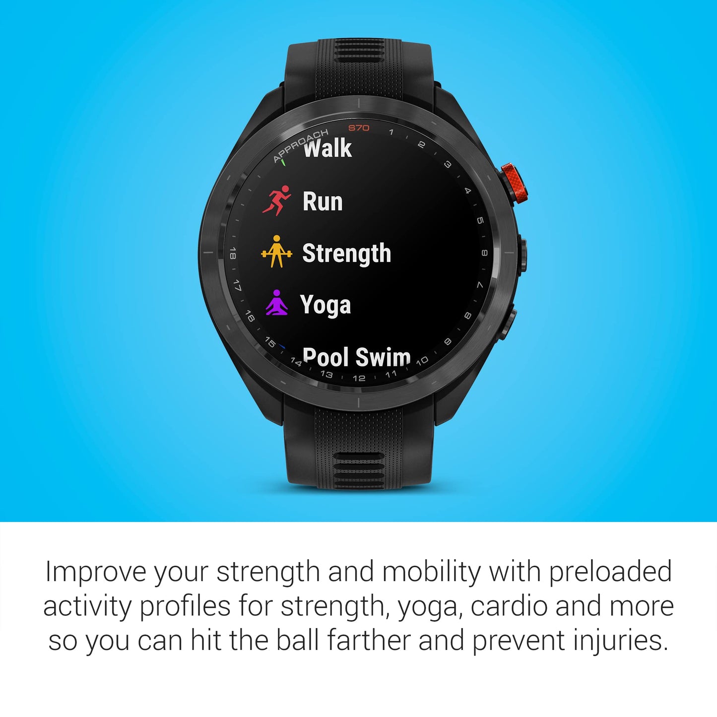 Garmin Approach S70, 47mm, Premium GPS Golf Watch