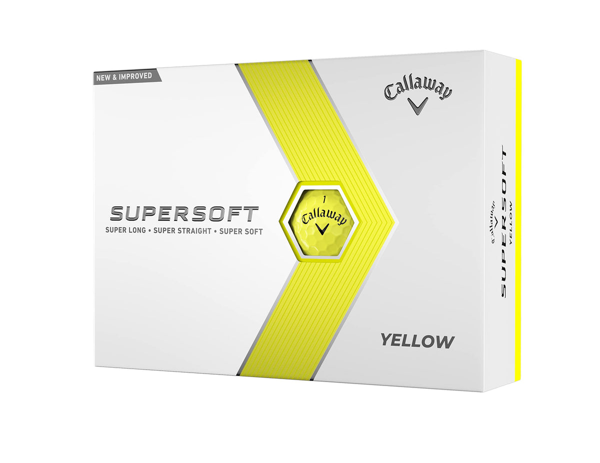 Callaway Golf Supersoft Golf Balls - Yellow - 2023