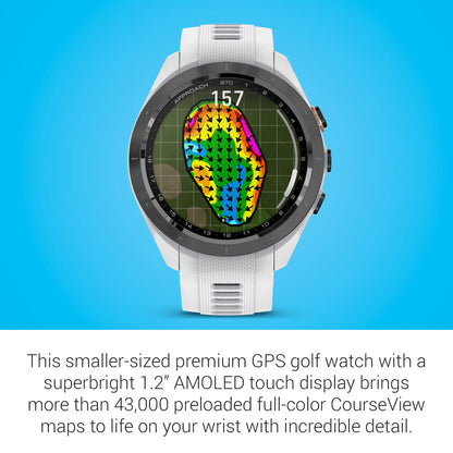 Garmin Approach S70, 47mm, Premium GPS Golf Watch