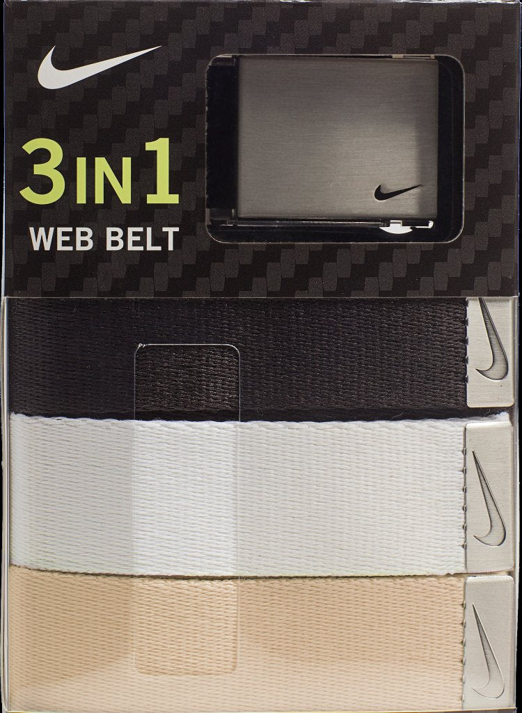 Nike Men's 3 Pack Golf Web Belt