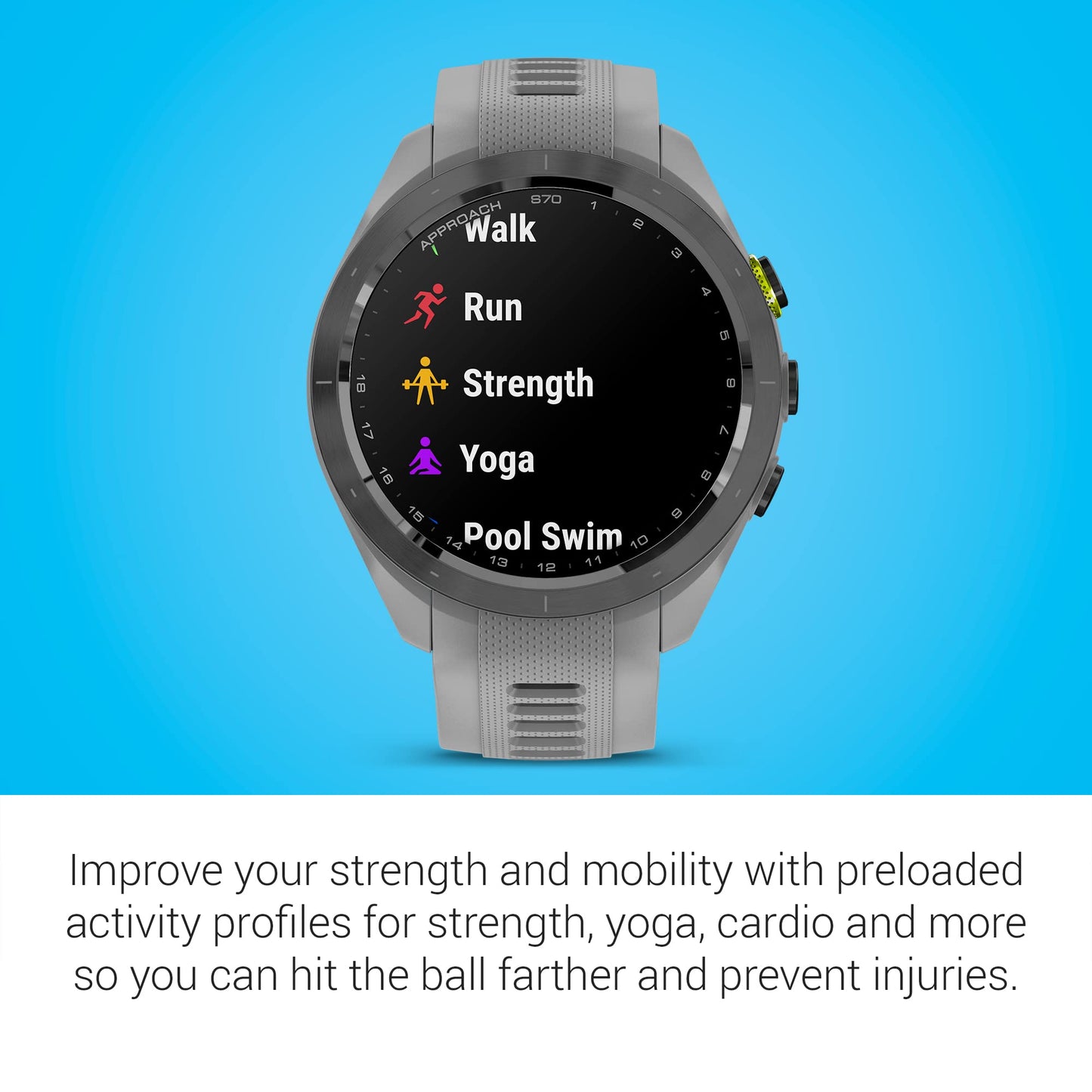 Garmin Approach S70, 47mm, Premium GPS Golf Watch