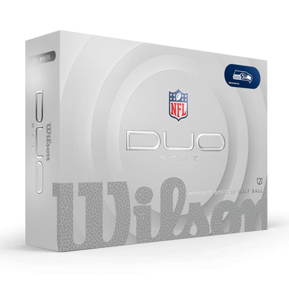 Seattle Seahawks WILSON 2025 Duo Soft NFL Golf Balls