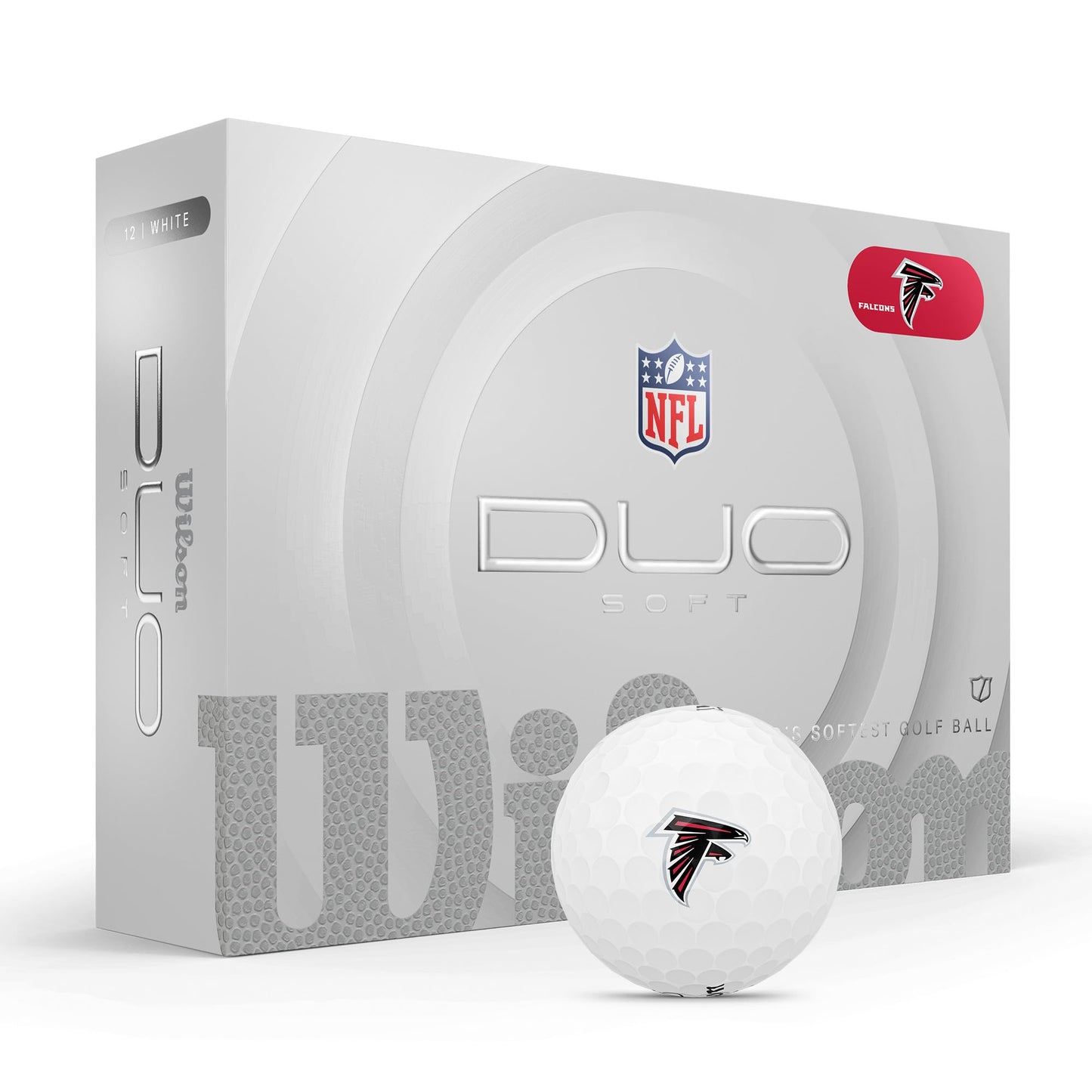 Atlanta Falcons WILSON 2025 Duo Soft NFL Golf Balls
