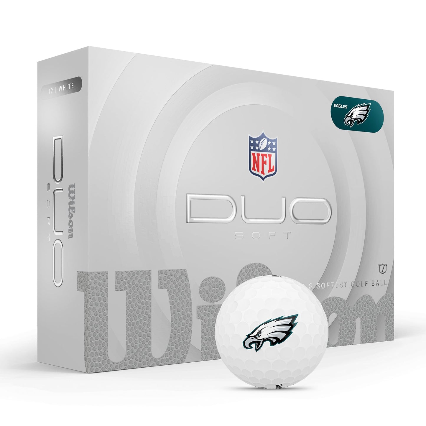 Philadelphia Eagles WILSON 2025 Duo Soft NFL Golf Balls