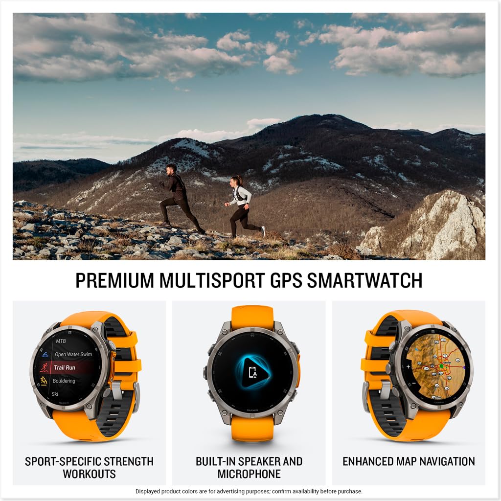 Garmin fēnix® 8 – 43mm, AMOLED, Premium Multisport GPS Smartwatch