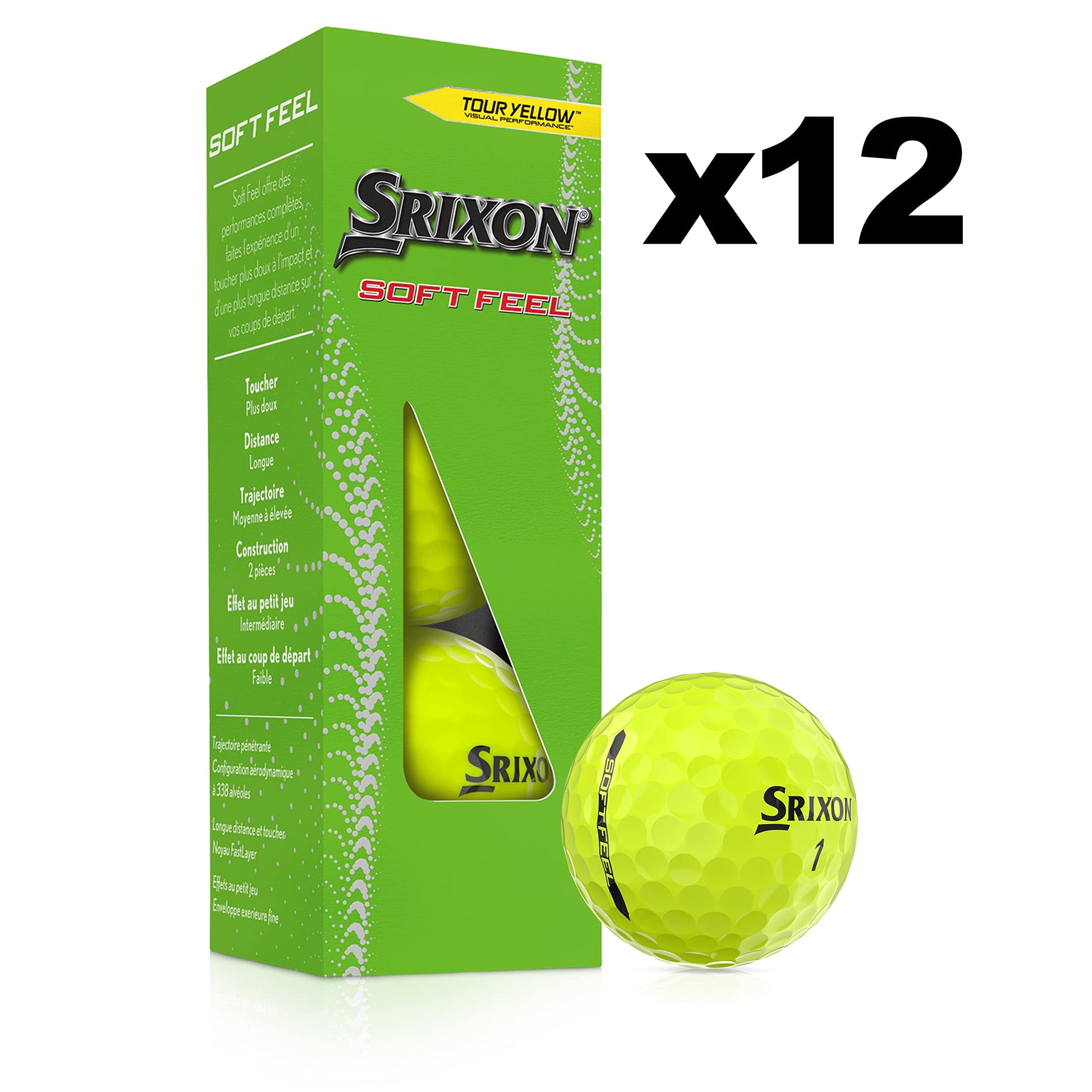 Srixon Soft Feel Series Golf Balls - White - 2022