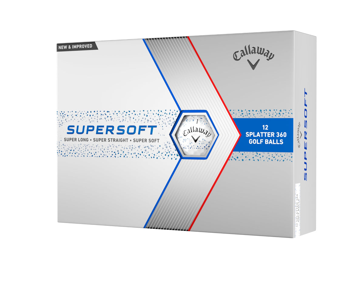 Callaway Golf Supersoft Golf Balls - Blue Splatter - 2023