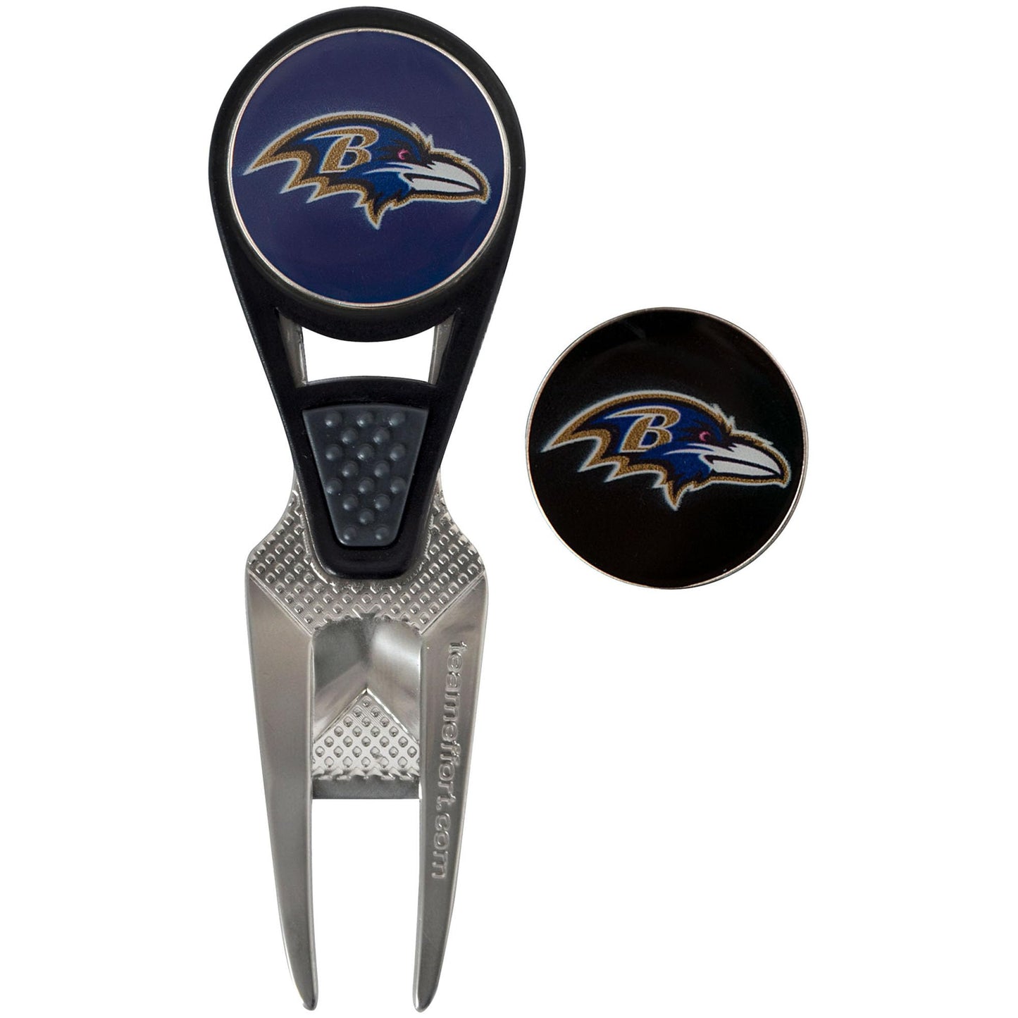 Baltimore Ravens CVX Ball Mark Repair Tool & 2 Ball Markers |Team Effort