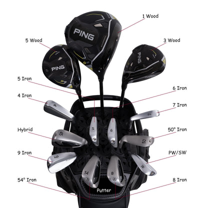 ASK ECHO Soundless Cart Golf Bag with 15 Way Full Length Dividers Golf SLC-130LE Cart Bag