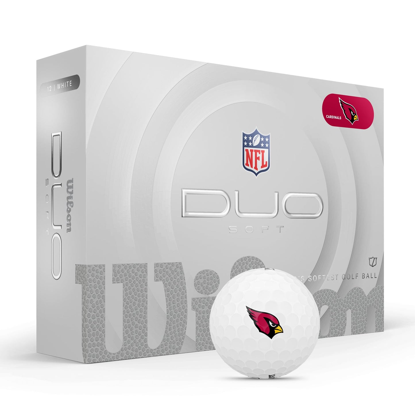Arizona Cardinals WILSON 2025 Duo Soft NFL Golf Balls