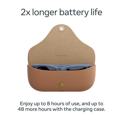 Ray-Ban | Meta Wayfarer Large (Gen 2) - Matte Black, Polarized Gradient Graphite lenses