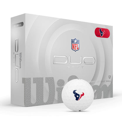 Houston Texans WILSON 2025 Duo Soft NFL Golf Balls
