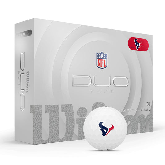Houston Texans WILSON 2025 Duo Soft NFL Golf Balls