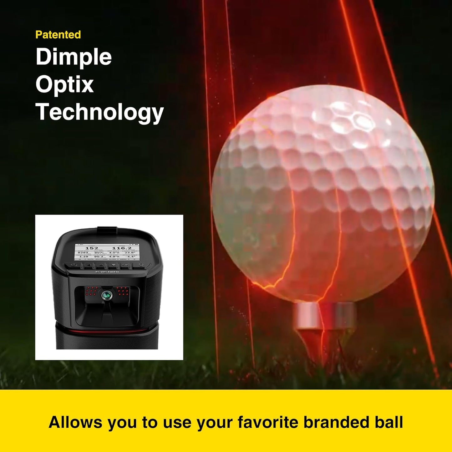 Uneekor Eye MINI - Outdoor/Indoor Golf Launch Monitor & Simulator