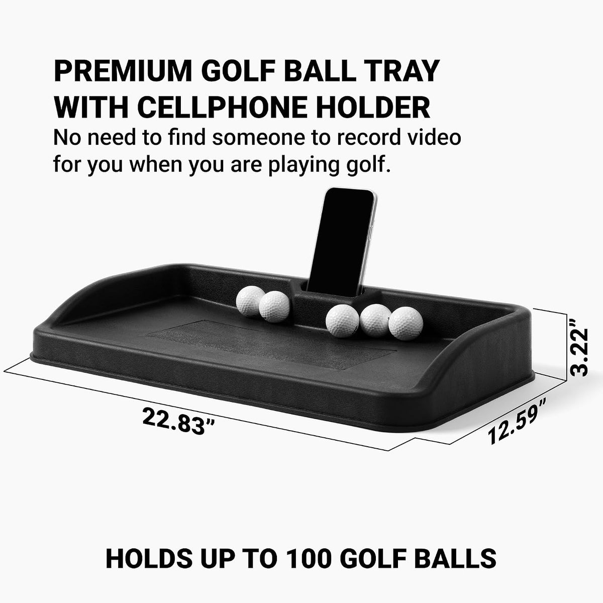 SkyTrak Molded Rubber Tray for Golf Balls