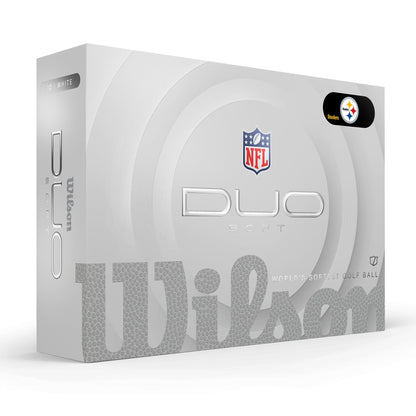 Pittsburgh Steelers WILSON 2025 Duo Soft NFL Golf Balls