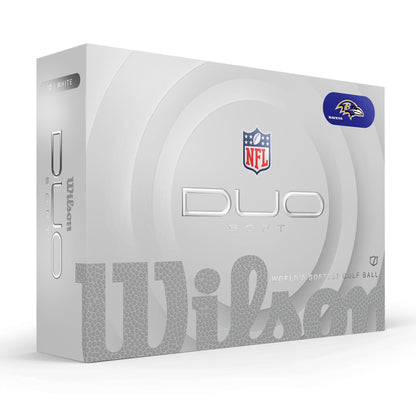 Baltimore Ravens WILSON 2025 Duo Soft NFL Golf Balls