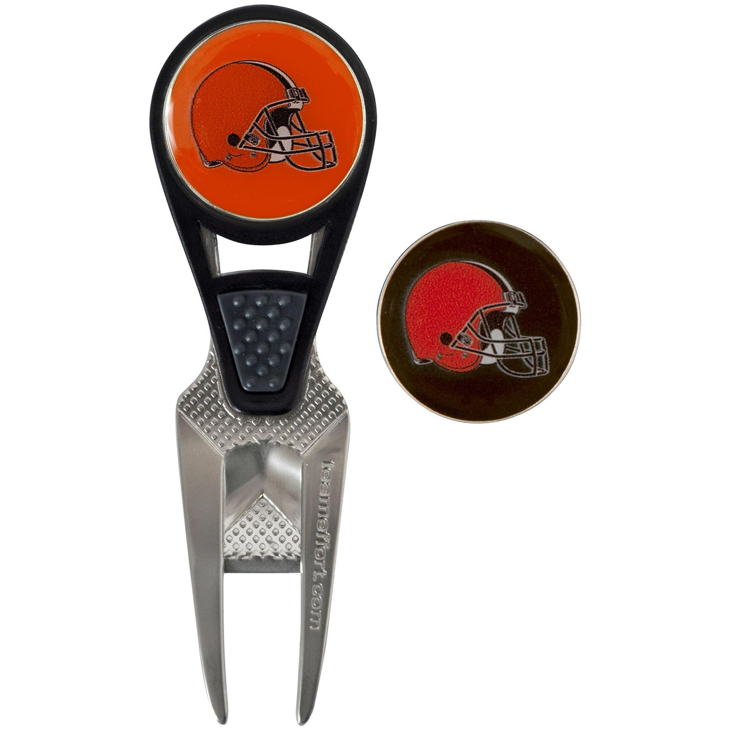Cleveland Browns CVX Ball Mark Repair Tool & 2 Ball Markers |Team Effort